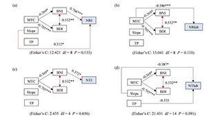 Biogeographic affinity partly shapes woody plant diversity along an elevational gradient in subtropical forests